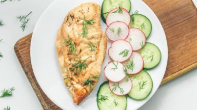 Turkey breast with dill dish. Turkey breast with dill dish.