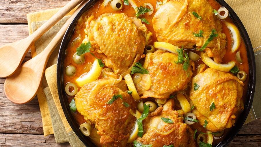 Cuisses de poulet d’inspiration marocaine Cuisses de poulet d’inspiration marocaine