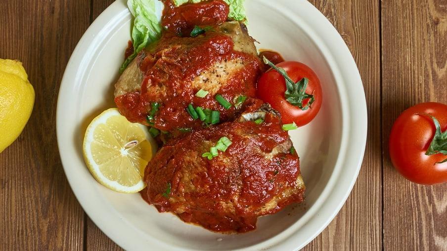 Poulet éthiopien avec sauce berbère et gingembre frais Poulet éthiopien avec sauce berbère et gingembre frais