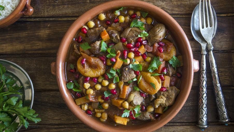 Ragoût marocain au bœuf et aux abricots Ragoût marocain au bœuf et aux abricots