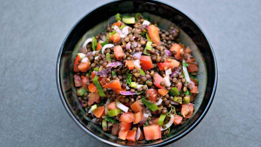 Salade grecque aux lentilles Salade grecque aux lentilles
